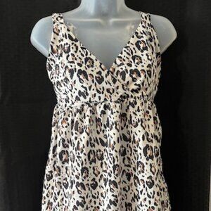 Pretty 100% Polyester Animal Print Dress